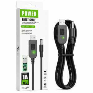 USB Power Boost Cable 5V to 9V/12V DC Converter Cable for WiFi Routers
